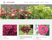 Tablet Screenshot of dekoaugalai.lt